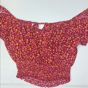 FINAL ❗️off the shoulder flowery shirt